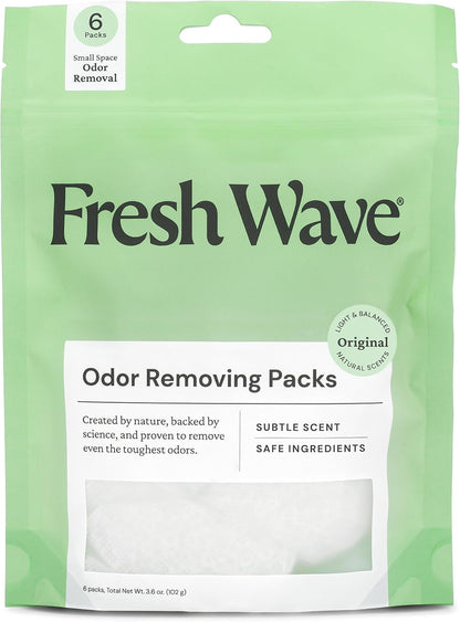 Odor Eliminator Pack, 6-Piece Set for Small Spaces and Closets, Original Formula