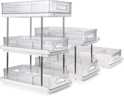 3-Tier Under-Sink Organizer – Pull-Out Storage Solution for Kitchen and Bathroom Cabinets