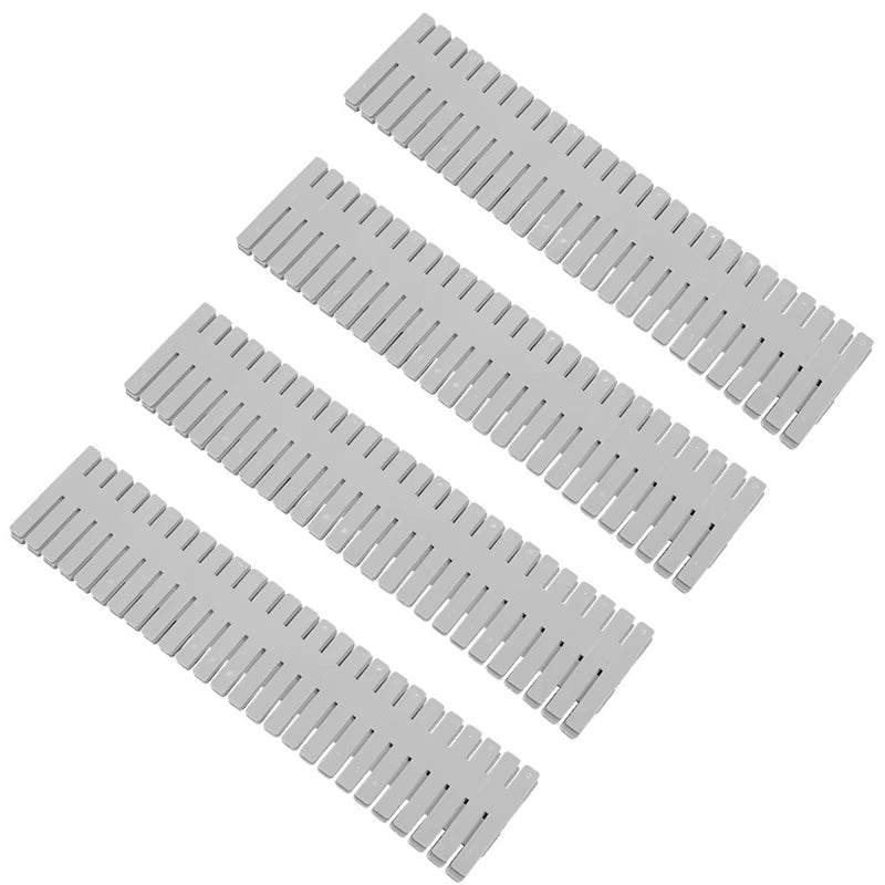 Adjustable 4-Piece Drawer Divider Set for Organized Storage of Underwear, Socks, Cosmetics, and Miscellaneous Items