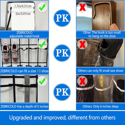 Over-Door Shoe Organizer for Closet Storage