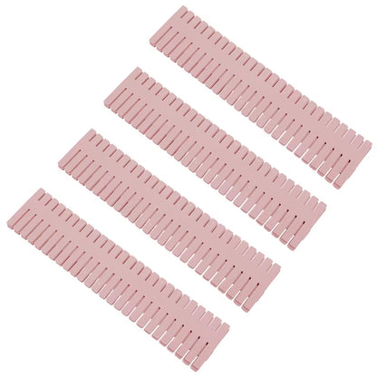 Adjustable 4-Piece Drawer Divider Set for Organized Storage of Underwear, Socks, Cosmetics, and Miscellaneous Items