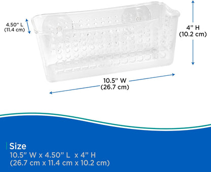Clear Suction Cup Shower Caddy Basket