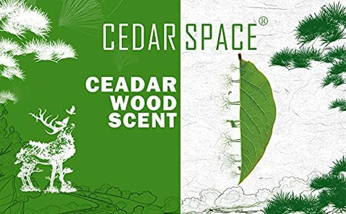 Cedar Wood Storage Blocks for Clothing, Set of 32 Cedar Chips
