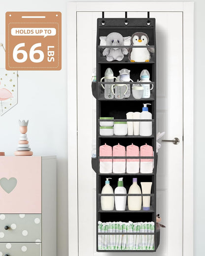 Large Clear Over-Door Organizer with Deep Pockets