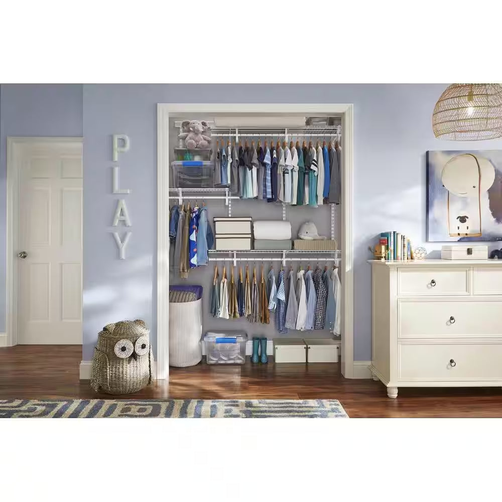 Regular Duty Closet Organizer Kit for 5 to 8 Feet Spaces