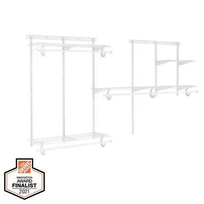 Regular Duty Closet Organizer Kit for 5 to 8 Feet Spaces