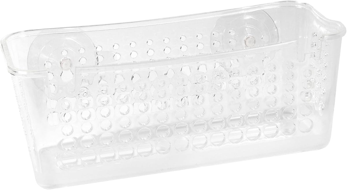 Clear Suction Cup Shower Caddy Basket
