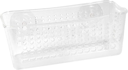 Clear Suction Cup Shower Caddy Basket