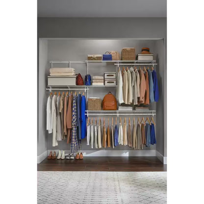 Regular Duty Closet Organizer Kit for 5 to 8 Feet Spaces