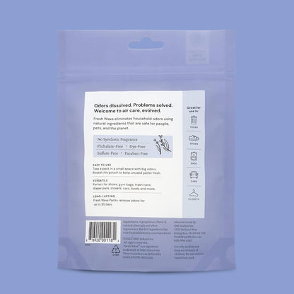 Lavender Odor Eliminator Packs, 6-Pack for Small Spaces and Closets