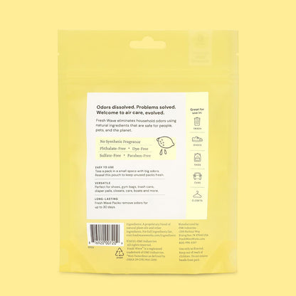Odor Eliminator Pack, 6-Count for Small Spaces and Closets, Lemon Scent