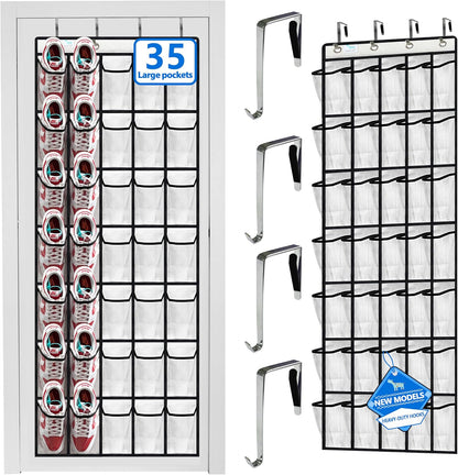 Over-Door Shoe Organizer for Closet Storage